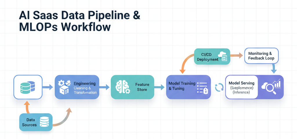 AI SaaS data pipeline and MLOps lifecycle