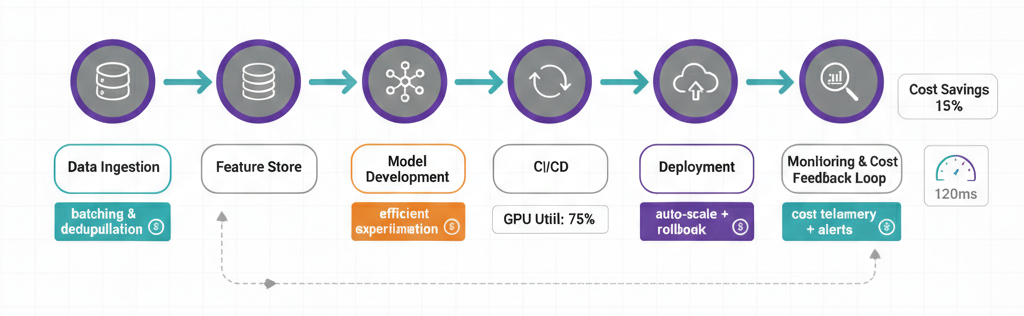 Cost-aware MLOps pipeline for AI optimization