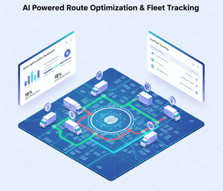 AI route optimization in logistics operations